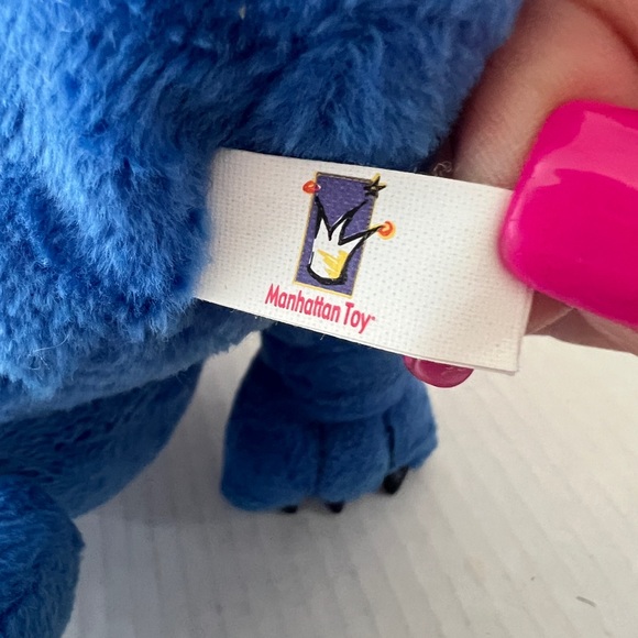 MANHATTAN TOY BLUE T-REX TYRANNOSAURUS DINOSAUR PLUSH - Picture 5 of 7